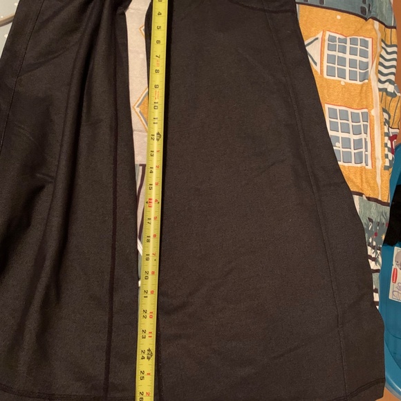 Lululemon Wide Leg Palazzo Style Pant, Dark Grey Denim Look Size 6, Hemmed - Picture 7 of 8